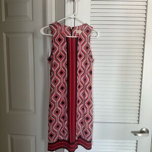 Michael Kors Women’s Red Geometric Dress- Size Small